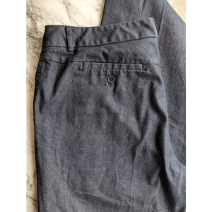 Size 8 Tall Faux Dark Denim Slacks / Pants